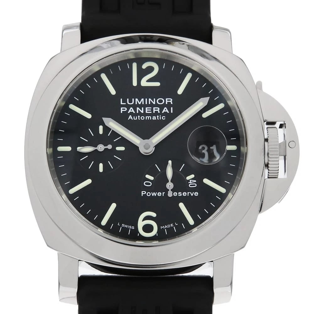 PANERAI LUMINOR POWER WATCH: PANERAI Luminor Power Watch Brand: PANERAI Type: Wrist watch Material: Band Material rubber, Case Material Stainless Steel Color: Dial Color Black Size: Band Size NONE, Case Size Case:W44mm 