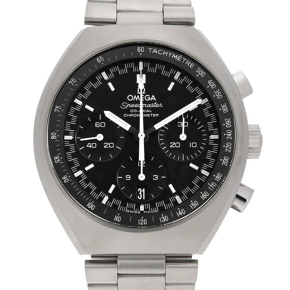 OMEGA SPEEDMASTER MARK WATCH: OMEGA Speedmaster Mark Watch Brand: OMEGA Type: Wrist watch Material: Band Material Stainless Steel, Case Material Stainless Steel Color: Dial Color Black Size: Band Size 20cm (7.9inch), Case