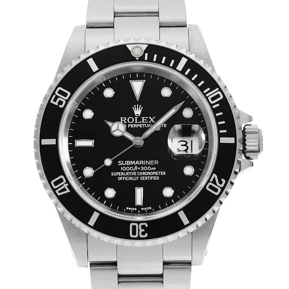 ROLEX SUBMARINER BLACK Y WATCH: ROLEX SUBMARINER black Y Watch Brand: ROLEX Type: Wrist watch Material: Band Material Stainless Steel, Case Material Stainless Steel Color: Dial Color Black Size: Band Size 18cm (7.1inch), Case Si
