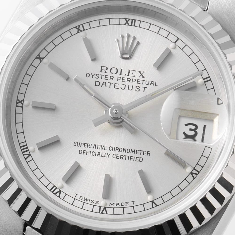 ROLEX DATEJUST SILVER WATCH - 3
