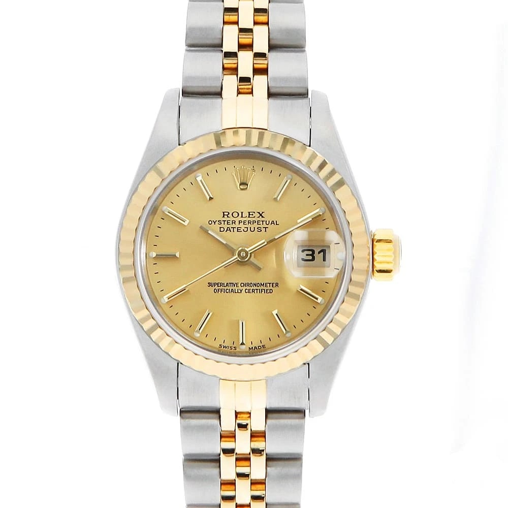 ROLEX DATEJUST CHAMPAGNE WATCH (1 of 7)