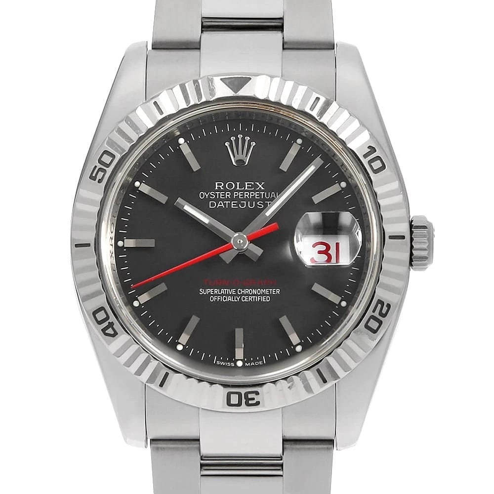 ROLEX TERNOGRAPH BLACK ROW OYSTER BRACELET D WATCH: ROLEX Ternograph black row oyster bracelet D Watch Brand: ROLEX Type: Wrist watch Material: Band Material Stainless Steel, Case Material Stainless Steel Color: Dial Color Black Size: Band Size