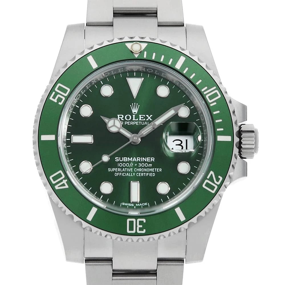 ROLEX SUBMARINER GREEN WATCH (1 of 8)
