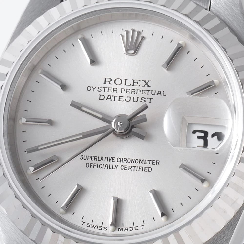 ROLEX DATEJUST SILVER WATCH - 5