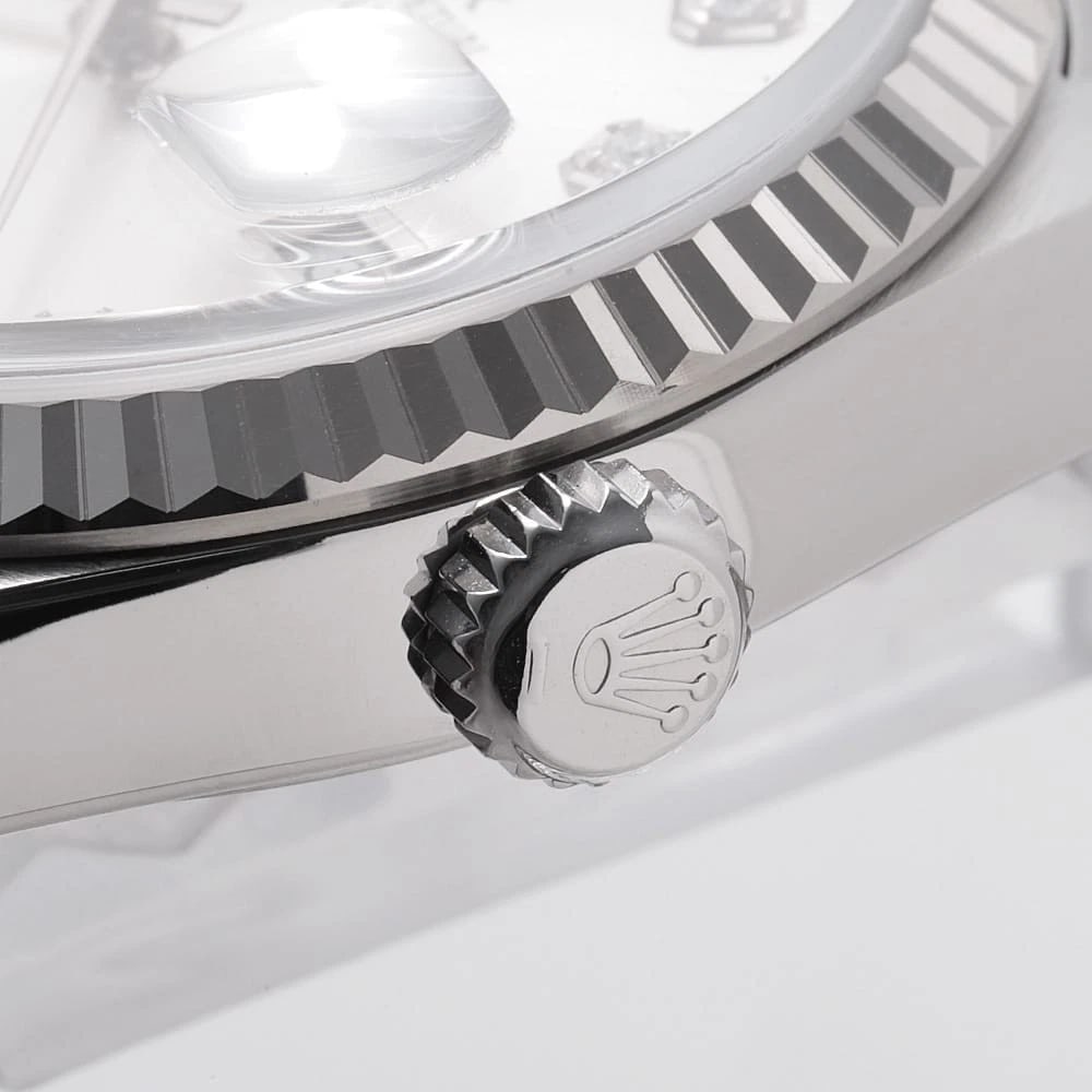 ROLEX DATEJUST DIAMOND SILVER K WATCH - 6