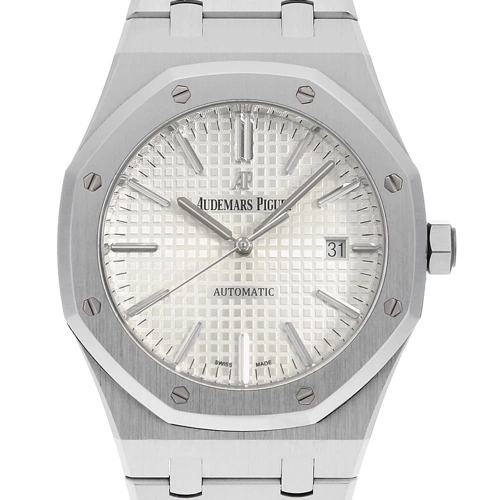 AUDEMARS PIGUET ROYAL WATCH: AUDEMARS PIGUET Royal Watch Brand: AUDEMARS PIGUET Type: Wrist watch Material: Band Material Stainless Steel, Case Material Stainless Steel Color: Dial Color Silver Size: Band Size 18.5cm