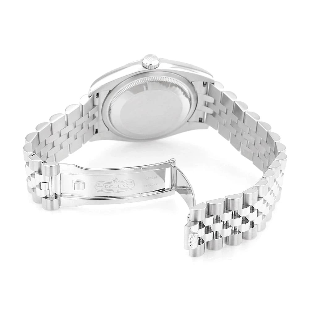 ROLEX DATEJUST DIAMOND SILVER WATCH - 5