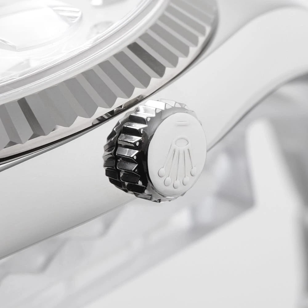 ROLEX DATEJUST DIAMOND SILVER WATCH - 7