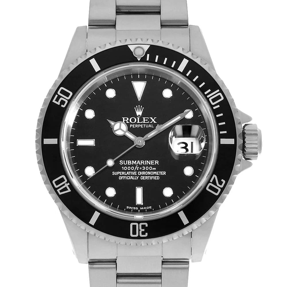 ROLEX SUBMARINER BLACK T WATCH: ROLEX SUBMARINER black T Watch Brand: ROLEX Type: Wrist watch Material: Band Material Stainless Steel, Case Material Stainless Steel Color: Dial Color Black Size: Band Size 19.5cm (7.7inch), Case