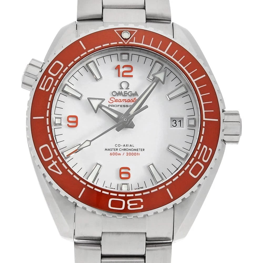 OMEGA SEAMASTER PLANET OCEAN CO-AXIAL MASTER CHRONOMETER WATCH: OMEGA Seamaster Planet Ocean Co-Axial Master Chronometer Watch Brand: OMEGA Type: Wrist watch Material: Band Material Stainless Steel, Case Material Stainless Steel Color: Dial Color White Size: B