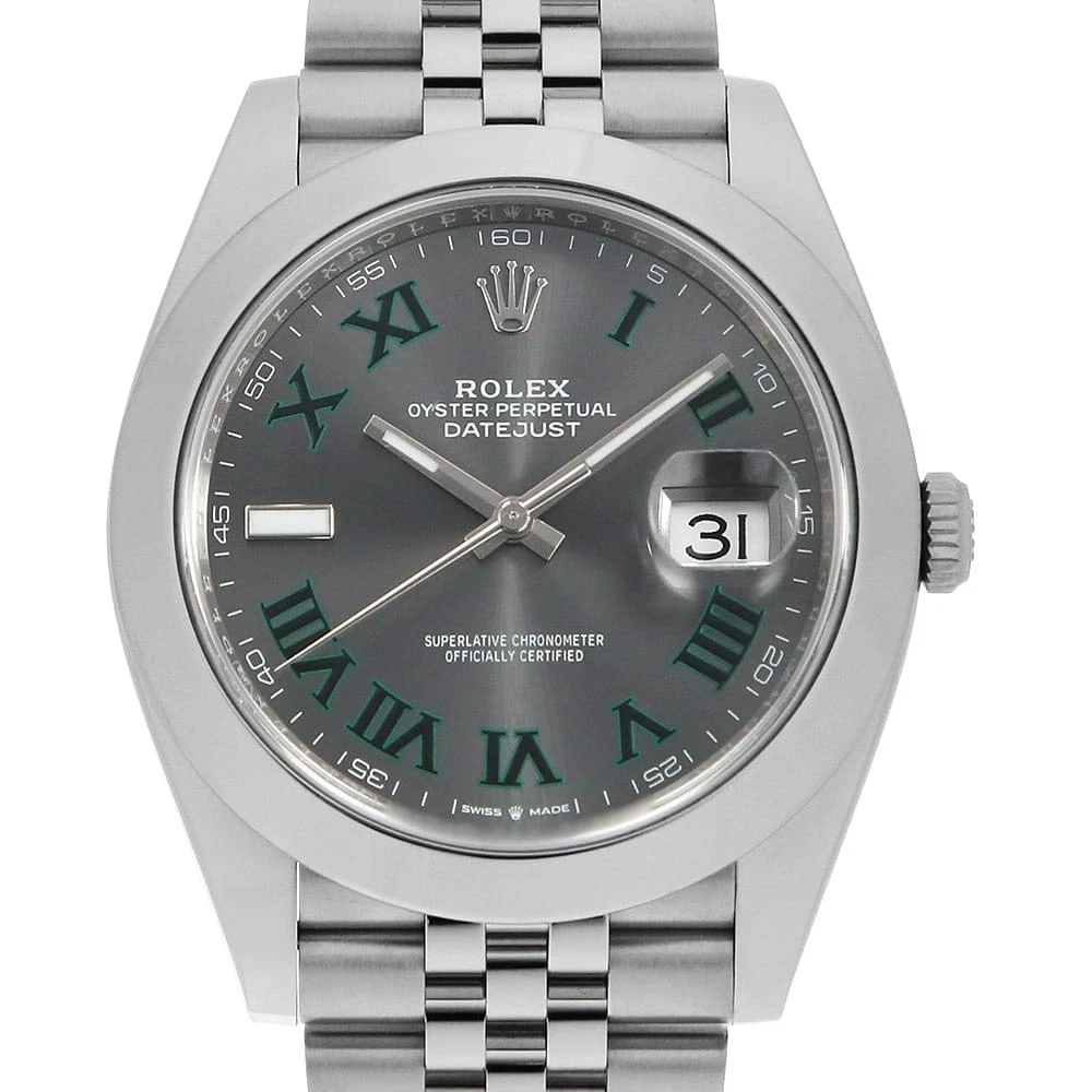 ROLEX DATEJUST SLATE GREEN ROMAN ROW JUBILEE BRACELET RANDOM WATCH: ROLEX Datejust slate Green Roman Row Jubilee Bracelet Random Watch Brand: ROLEX Type: Wrist watch Material: Band Material Stainless Steel, Case Material Stainless Steel Color: Dial Color Slate 