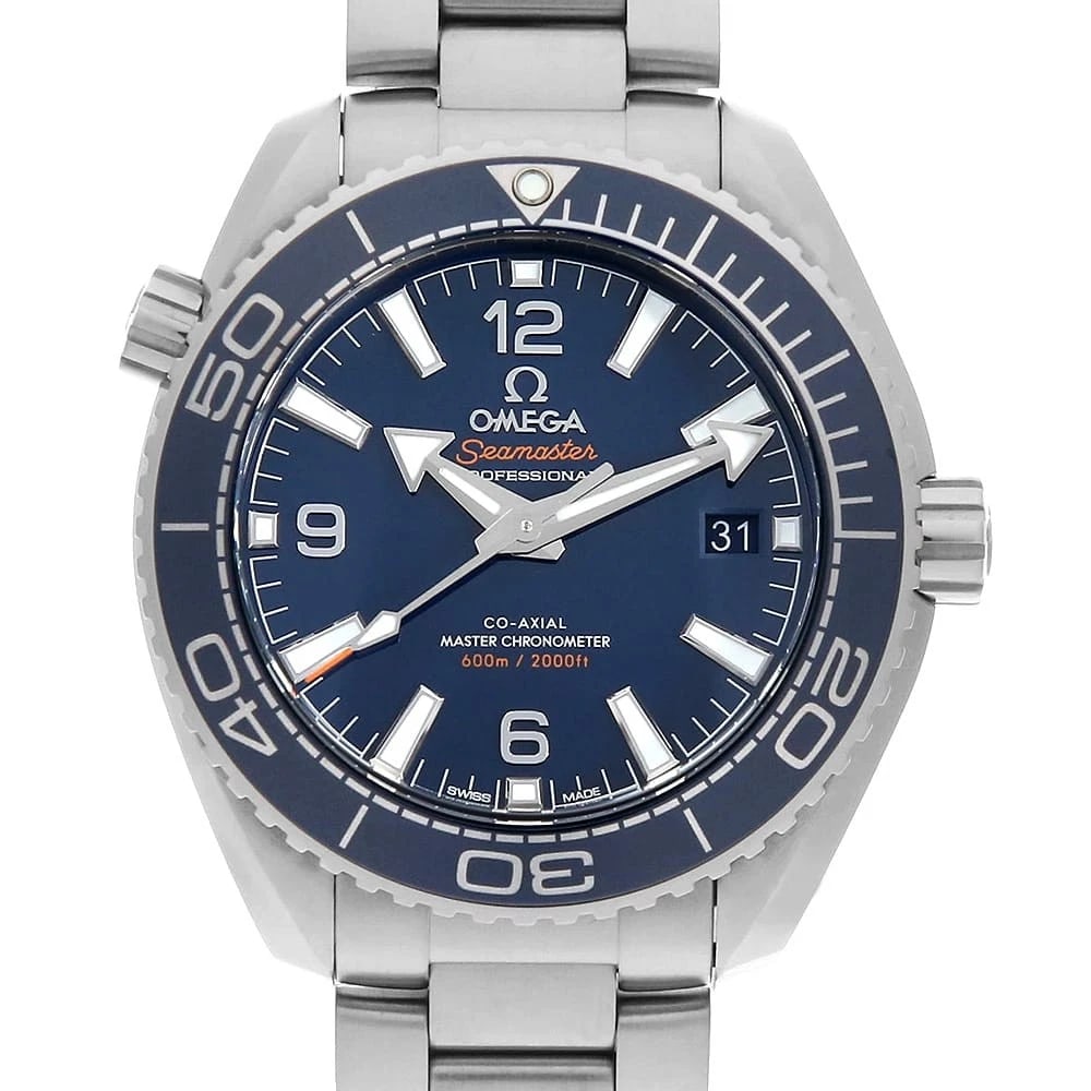 OMEGA SEAMASTER PLANET OCEAN CO-AXIAL MASTER CHRONOMETER WATCH: OMEGA Seamaster Planet Ocean Co-Axial Master Chronometer Watch Brand: OMEGA Type: Wrist watch Material: Band Material Stainless Steel, Case Material Stainless Steel Color: Dial Color Blue Size: Ba