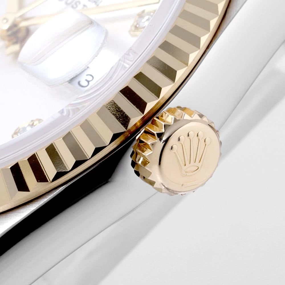 ROLEX DATEJUST DIAMOND SILVER WATCH - 6