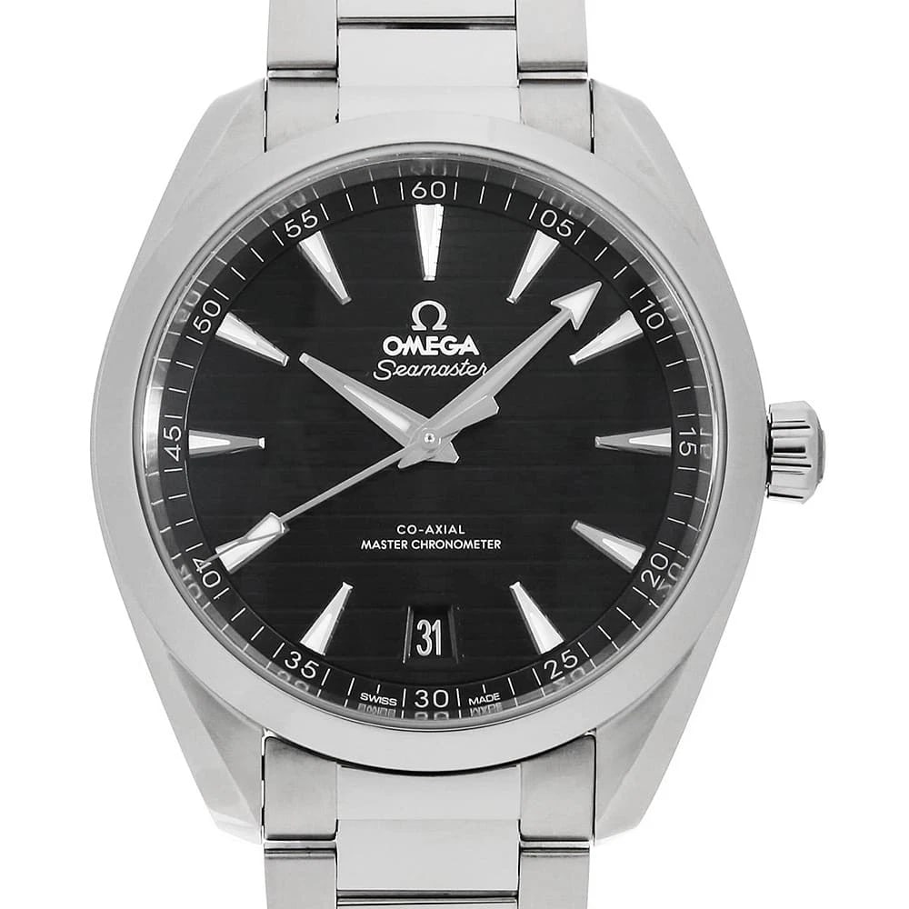 OMEGA SEAMASTER AQUA TERRA CO-AXIAL MASTER CHRONOMETER WATCH: OMEGA Seamaster Aqua Terra Co-Axial Master Chronometer Watch Brand: OMEGA Type: Wrist watch Material: Band Material Stainless Steel, Case Material Stainless Steel Color: Dial Color Black Size:
