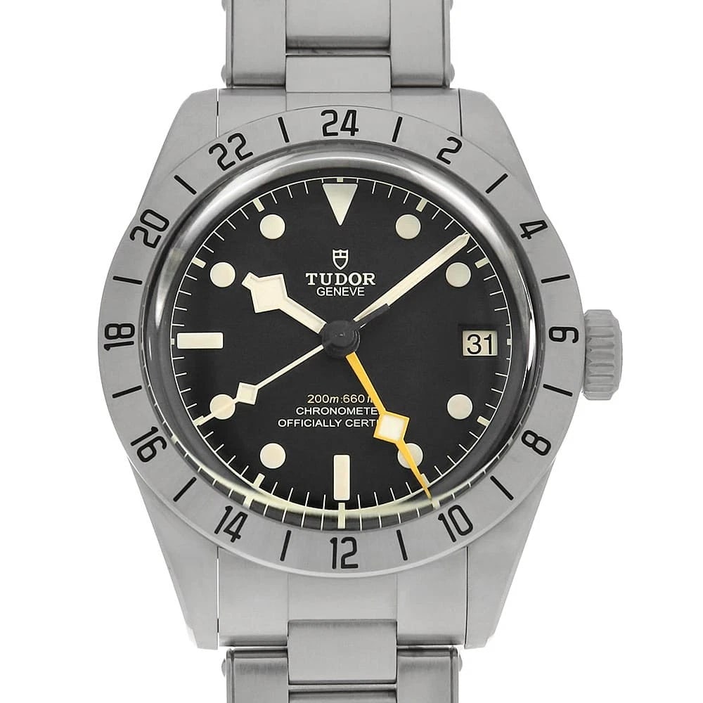 TUDOR BLACK BAY WATCH: TUDOR Black Bay Watch Brand: TUDOR Type: Wrist watch Material: Band Material Stainless Steel, Case Material Stainless Steel Color: Dial Color Black Size: Band Size 21cm (8.3inch), Case Size