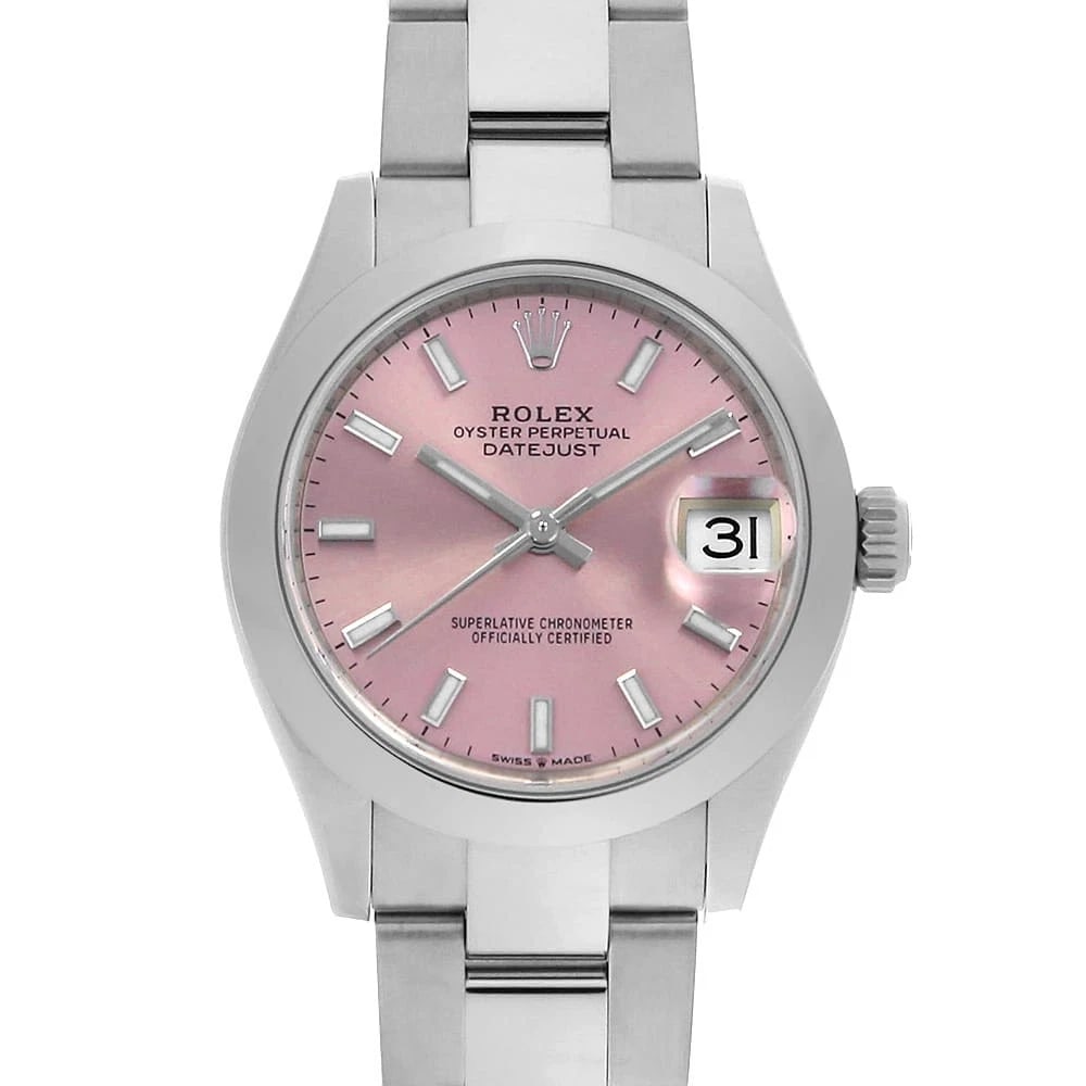 ROLEX DATEJUST PINK WATCH: ROLEX Datejust pink Watch Brand: ROLEX Type: Wrist watch Material: Band Material Stainless Steel, Case Material Stainless Steel Color: Dial Color Pink Size: Band Size 16.5cm (6.5inch), Case