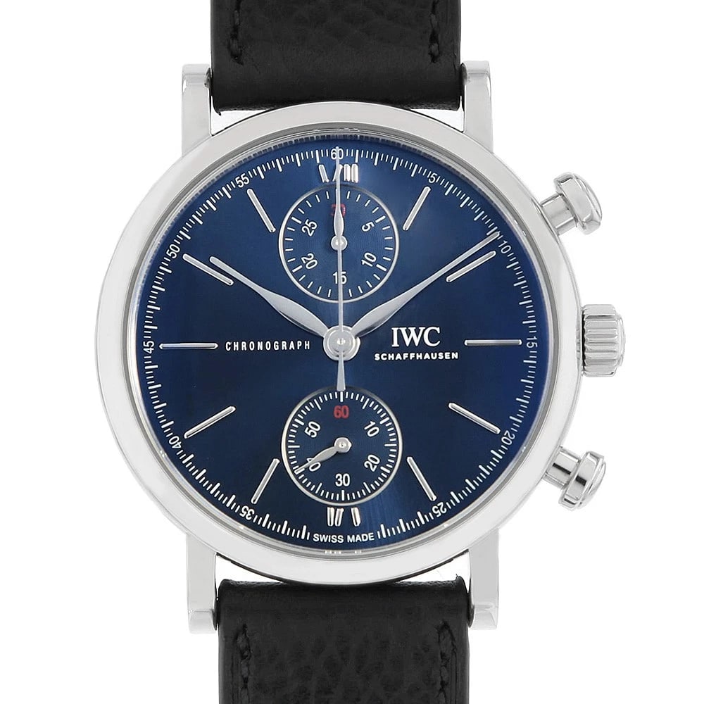 IWC PORTOFINO CHRONOGRAPH LAUREUS SPORT FOR WATCH: IWC Portofino Chronograph Laureus Sport for Watch Brand: IWC Type: Wrist watch Material: Band Material Calfskin, Case Material Stainless Steel Color: Dial Color Blue Size: Band Size NONE, Case