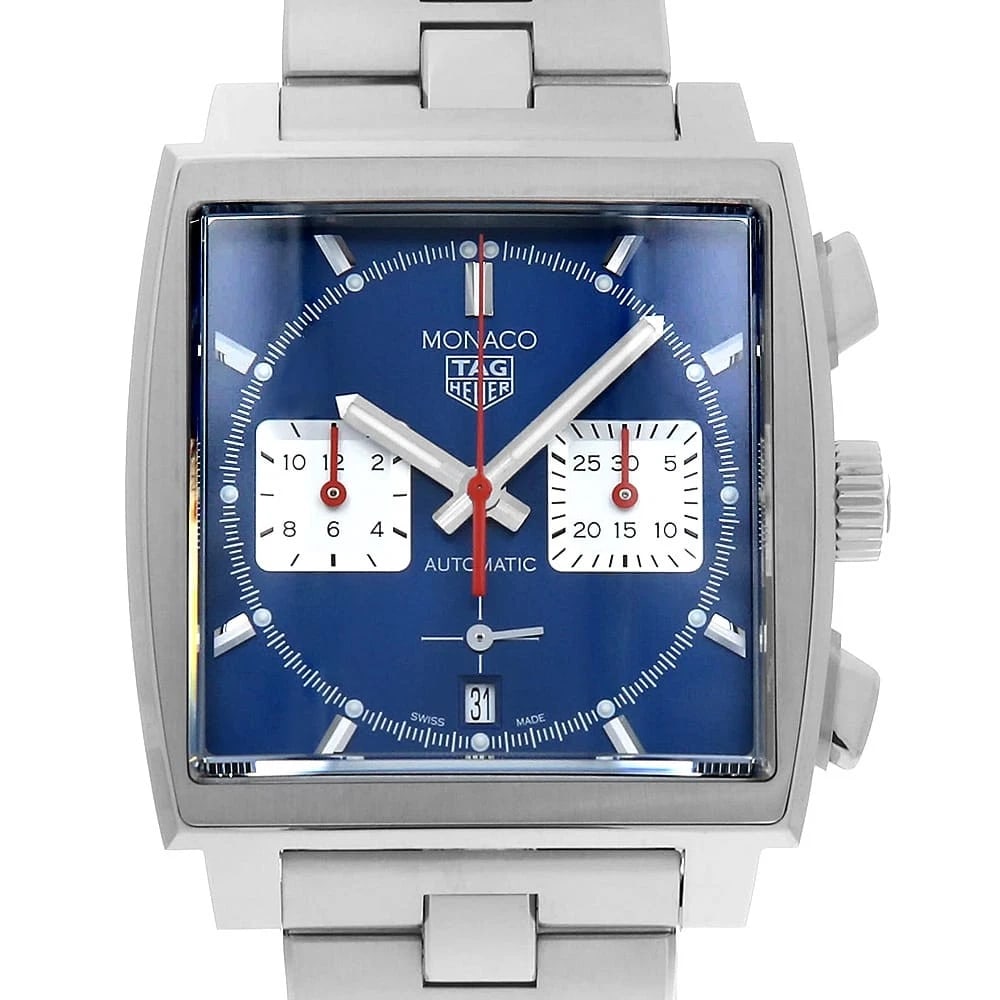 TAG HEUER MONACO CALIBER HEUER CHRONOGRAPH WATCH (1 of 6)