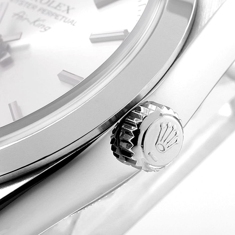 ROLEX AIR KING SILVER WATCH - 5