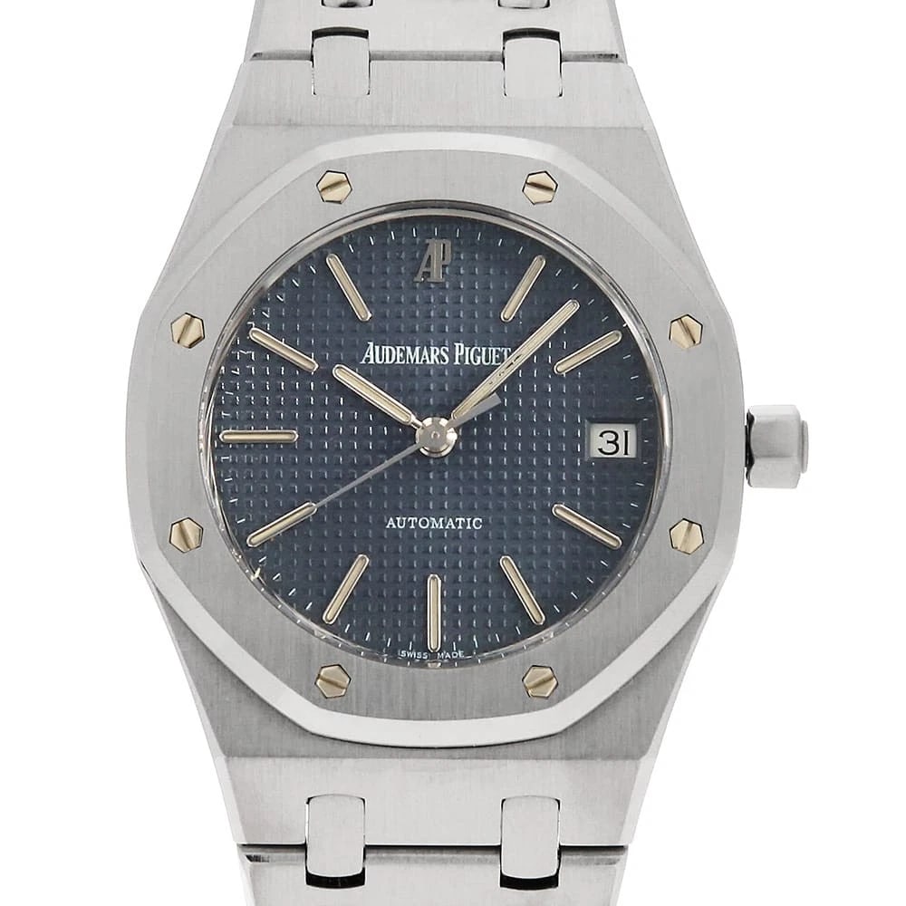 AUDEMARS PIGUET ROYAL OAK WATCH: AUDEMARS PIGUET Royal oak Watch Brand: AUDEMARS PIGUET Type: Wrist watch Material: Band Material Stainless Steel, Case Material Stainless Steel Color: Dial Color Blue Size: Band Size 17cm