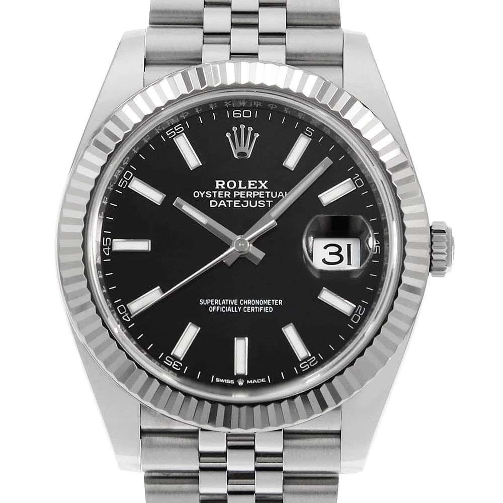 ROLEX DATEJUST BLACK ROWS JUBILEE BRACELET SEC WATCH: ROLEX Datejust black Rows Jubilee Bracelet sec Watch Brand: ROLEX Type: Wrist watch Material: Band Material Stainless Steel, Case Material Stainless Steel/White gold Color: Dial Color Black Size: