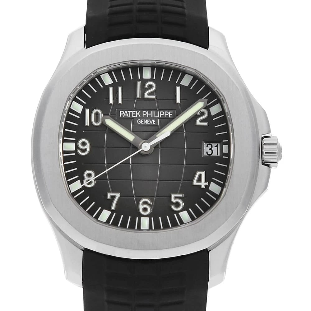 PATEK PHILIPPE WATCH: PATEK PHILIPPE Watch Brand: PATEK PHILIPPE Type: Wrist watch Material: Band Material Stainless Steel, Case Material Stainless Steel Color: Dial Color Black Size: Band Size 18cm (7.1inch), Case Siz