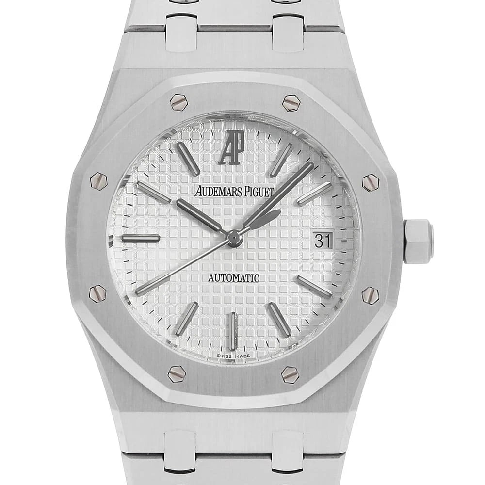 AUDEMARS PIGUET ROYAL OAK WATCH: AUDEMARS PIGUET Royal oak Watch Brand: AUDEMARS PIGUET Type: Wrist watch Material: Band Material Stainless Steel, Case Material Stainless Steel Color: Dial Color Silver Size: Band Size 17.5cm
