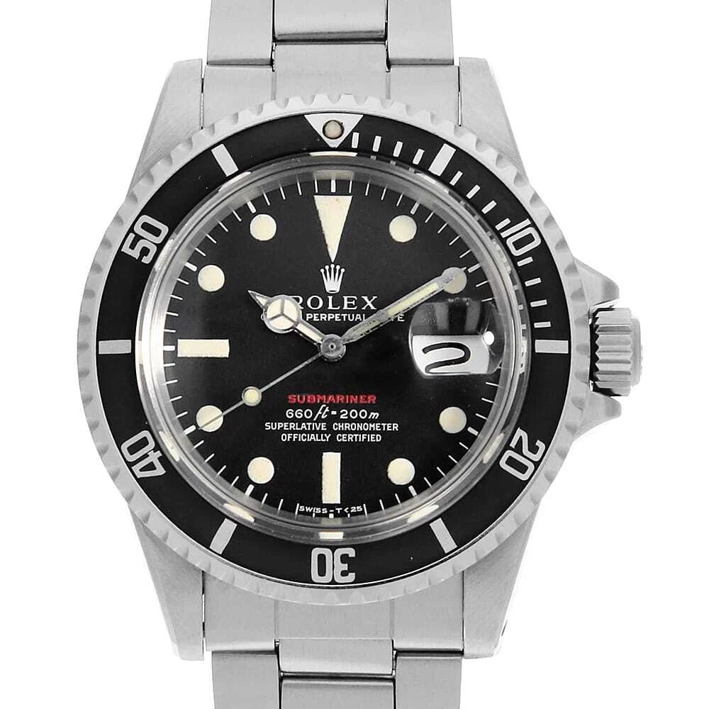 ROLEX SUBMARINER RED SUB BLACK ANTIQUE WATCH: ROLEX SUBMARINER Red Sub black antique Watch Brand: ROLEX Type: Wrist watch Material: Band Material Stainless Steel, Case Material Stainless Steel Color: Dial Color Black Size: Band Size