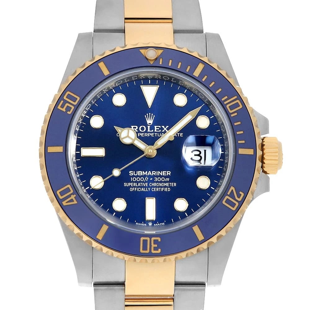 ROLEX SUBMARINER BLUE WATCH (1 of 8)