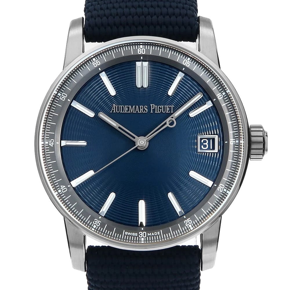 AUDEMARS PIGUET BY AUDEMARS PIGUET WATCH: AUDEMARS PIGUET By Audemars Piguet Watch Brand: AUDEMARS PIGUET Type: Wrist watch Material: Band Material rubber, Case Material Stainless Steel Color: Dial Color Blue Size: Band Size NONE, Case Si