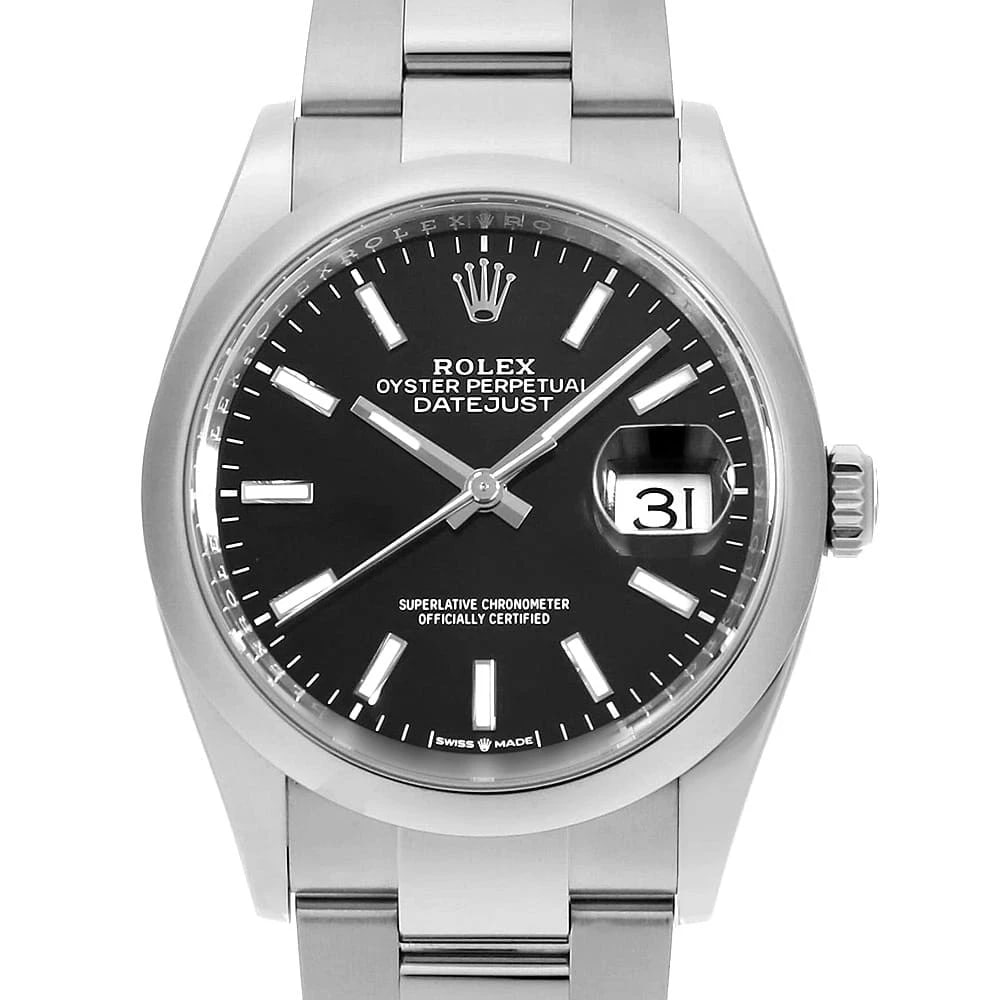 ROLEX DATEJUST BLACK ROWS OYSTER BREATH SECOND WATCH: ROLEX DATEJUST black rows oyster breath second Watch Brand: ROLEX Type: Wrist watch Material: Band Material Stainless Steel, Case Material Stainless Steel Color: Dial Color Black Size: Band Size 1