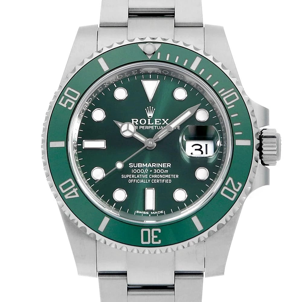 ROLEX SUBMARINER GREEN WATCH (1 of 7)