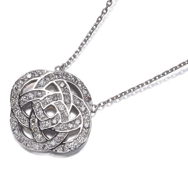 VERETTA 8VA NECKLACE DIAMOND FLOWER OPENWORK: veretta 8va Necklace Diamond Flower Openwork Brand: veretta 8va Type: Necklace Material: 18K / 750 / White Gold Main Stone/Creation Natural Color: None Size: Necklace length: 38 / 42cm Pendant