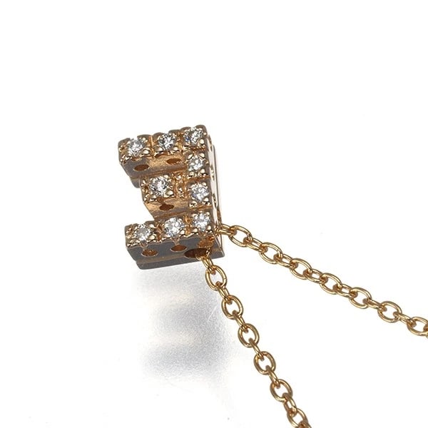 PONTE VECCHIO NECKLACE DIAMOND INITIAL E - 2