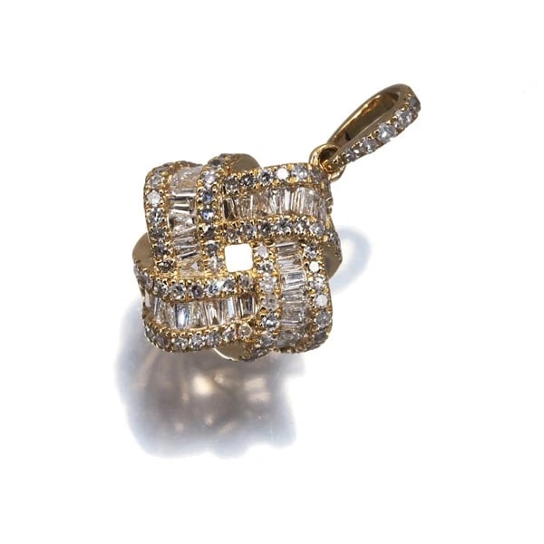DIAMOND PENDANT 18K 750 YELLOW GOLD (1 of 2)