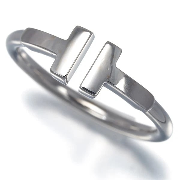TIFFANY&CO. RING TIFFANY T WIRE 18K 750 WHITE GOLD: Tiffany&Co. Ring Tiffany T Wire 18K 750 White Gold Brand: Tiffany & Co. Type: Ring Material: 18K / 750 / White Gold Color: None Size: US 5.75-6 Accessories: None Accessories Notice: When