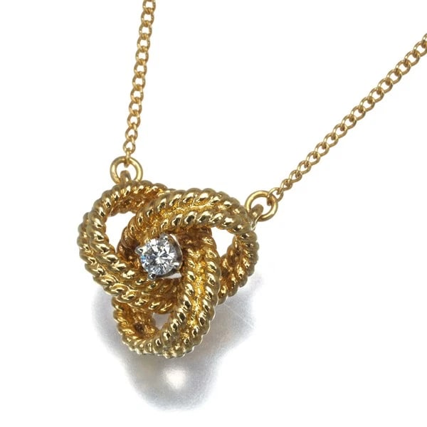 TIFFANY&CO. NECKLACE DIAMOND TWIST KNOT: Tiffany&Co. Necklace Diamond Twist Knot Brand: Tiffany & Co. Type: Necklace Material: 18K / 750 / Yellow Gold 18K / 750 / White Gold Main Stone/Creation Natural Color: None Size: Necklace length: