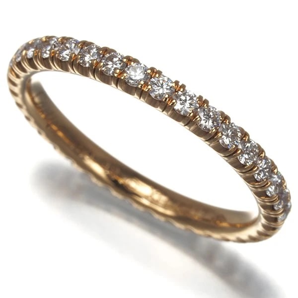 CARTIER RING DIAMOND ETINCELLE DE CARTIER FULL ETERNITY 18K YG (1 of 3)