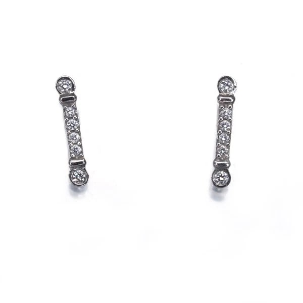 TIFFANY&CO. EARRINGS DIAMOND FLEUR DE LIS950 PLATINUM (1 of 2)