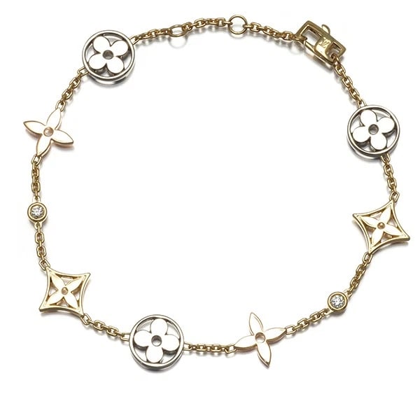 LOUIS VUITTON BRACELET DIAMOND IDYLLE BLOSSOM 2P 3COLOR (1 of 2)
