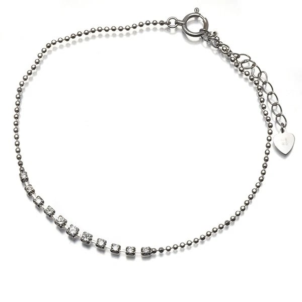 DIAMOND BRACELET 18K 750 WHITE GOLD (1 of 2)