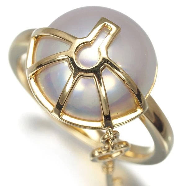 TASAKI RING MABE PEARL HEART KEY 18K 750 YELLOW GOLD: TASAKI Ring Mabe Pearl Heart Key 18K 750 Yellow Gold Brand: TASAKI Type: Ring Material: 18K / 750 / Yellow Gold Color: None Size: US 5.75-6 Accessories: None Accessories Notice: When purch