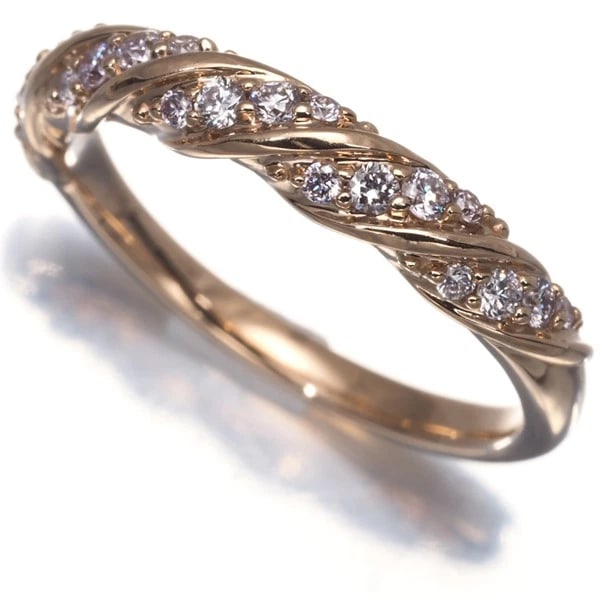 GSTV RING PINK DIAMOND 18K 750 ROSE GOLD: GSTV Ring Pink Diamond 18K 750 Rose Gold Brand: GSTV Type: Ring Material: 18K / 750 / Rose Gold Main Stone/Creation Natural Color: None Size: US 5.75-6 Accessories: None Accessories Notice: