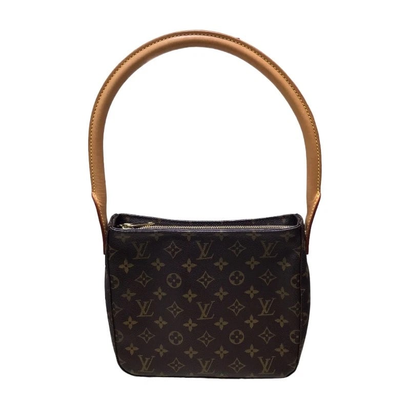 LOUIS VUITTON LOOPING MM SHOULDER BAG: LOUIS VUITTON Looping MM Shoulder Bag Brand: LOUIS VUITTON Type: Shoulder Bag Material: Exterior Material PVC Color: Brown Size: W8.7 x H8.3x D3.9inch Accessories: None Accessories Notice: