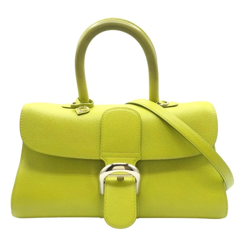 DELVAUX PRIYON EW PM SHOULDER BAG: DELVAUX Priyon EW PM Shoulder Bag Brand: DELVAUX Type: Shoulder Bag Material: leather Color: Light green Size: W11.0 x H5.9x D4.7inch Accessories: None Accessories Notice: When purchasing
