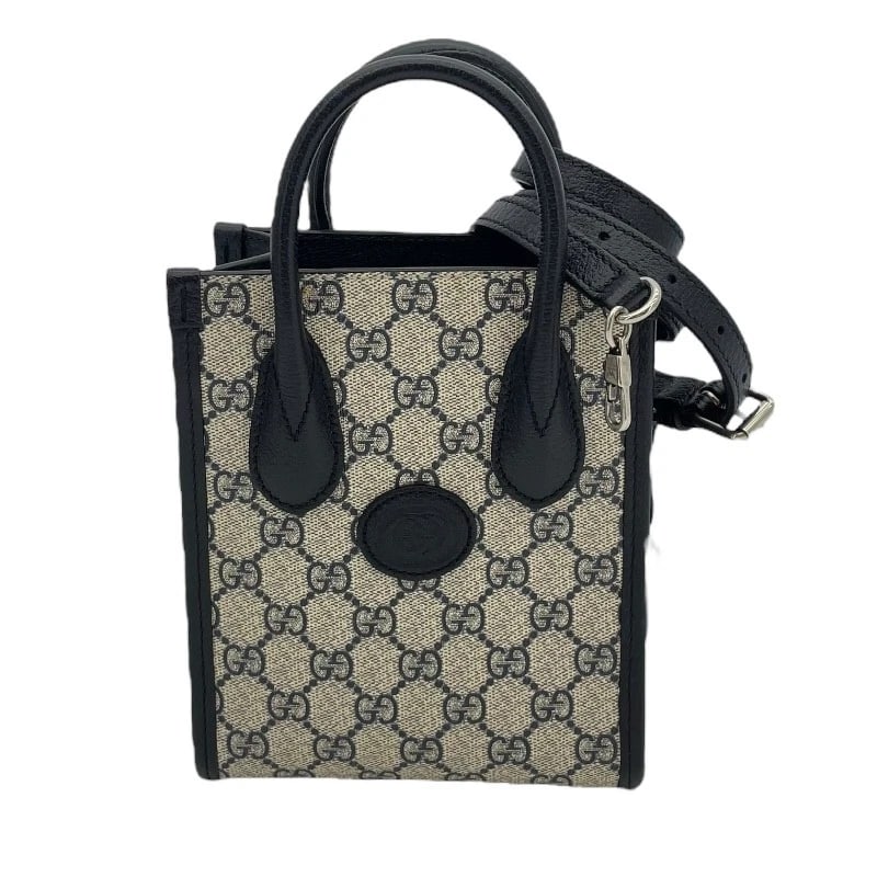 GUCCI INTERLOCKING G MINI TOTE SHOULDER BAG (1 of 9)