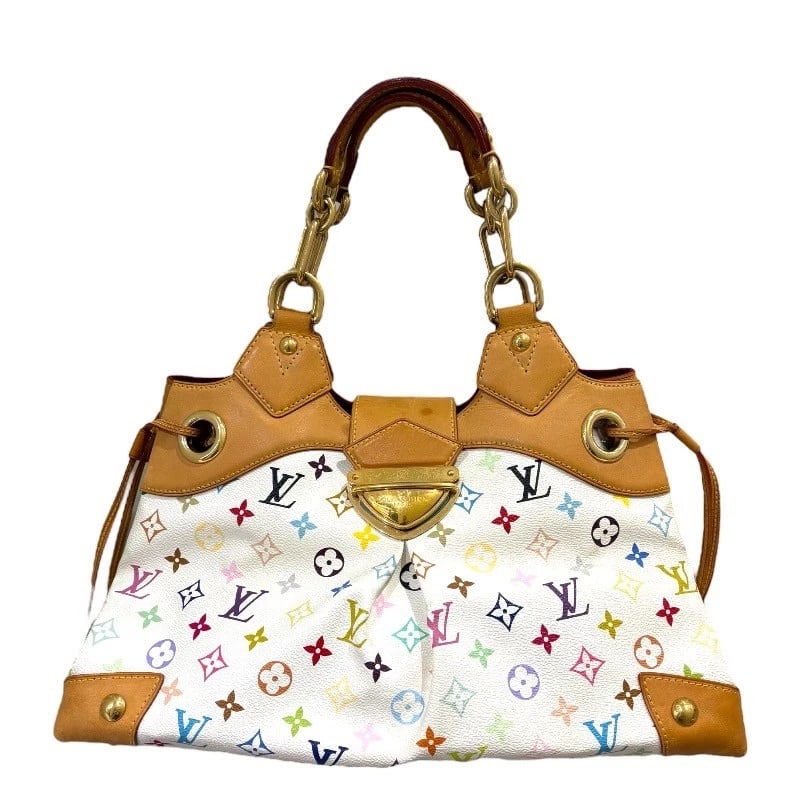 LOUIS VUITTON URSULA HANDBAG: LOUIS VUITTON Ursula Handbag Brand: LOUIS VUITTON Type: Handbag Material: Monogram multicolor Color: Bron Size: W16.5 x H9.3x D7.1inch Accessories: None Accessories Notice: When purchasing