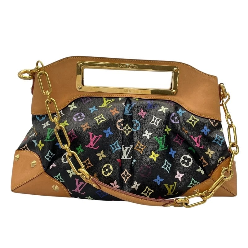 LOUIS VUITTON JUDY GM SHOULDER BAG: LOUIS VUITTON Judy GM Shoulder Bag Brand: LOUIS VUITTON Type: Shoulder Bag Material: Monogram multi Color: multicolor Size: W17.3 x H10.6x D7.1inch Accessories: None Accessories Notice: When