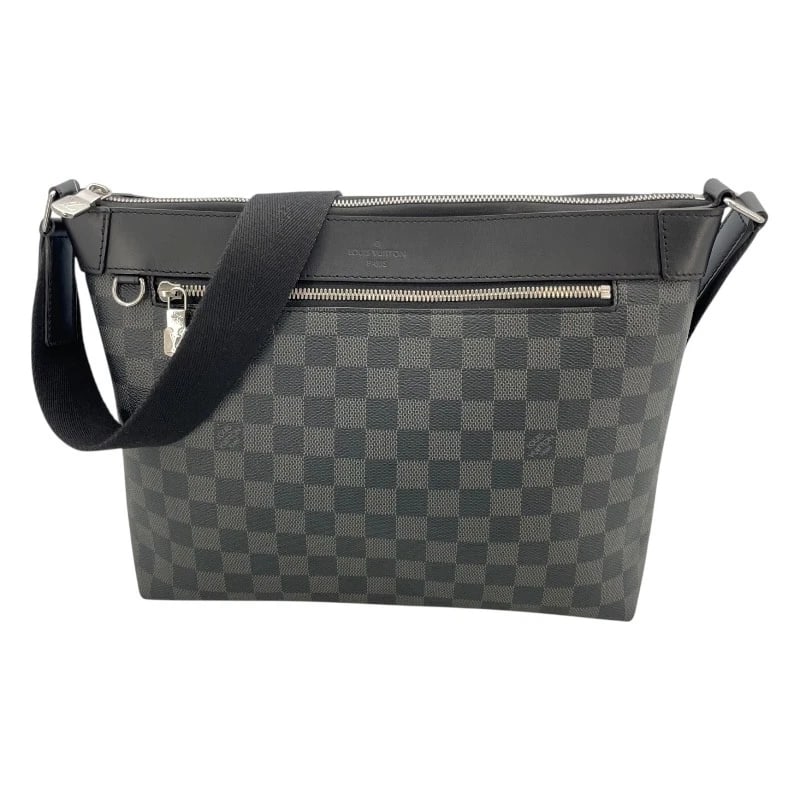 LOUIS VUITTON MICK PM SHOULDER BAG: LOUIS VUITTON Mick PM Shoulder Bag Brand: LOUIS VUITTON Type: Shoulder Bag Material: Damier Graphite Color: Black x SV Hardware Size: W11.8 x H9.8x D3.1inch Accessories: None Accessories