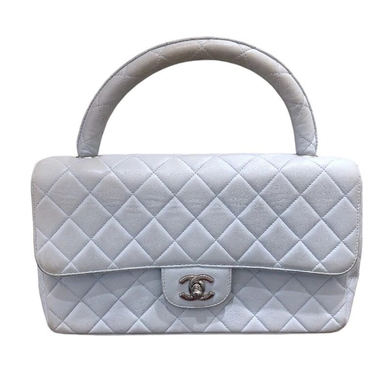 CHANEL PARENT AND CHILD BAG HANDBAG: CHANEL Parent and child bag Handbag Brand: CHANEL Type: Handbag Material: Exterior Material lambskin Color: light blue SilverHardware Size: W9.8 x H5.5x D2.6inch Accessories: None Accessor